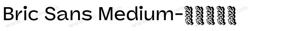 Bric Sans Medium字体转换